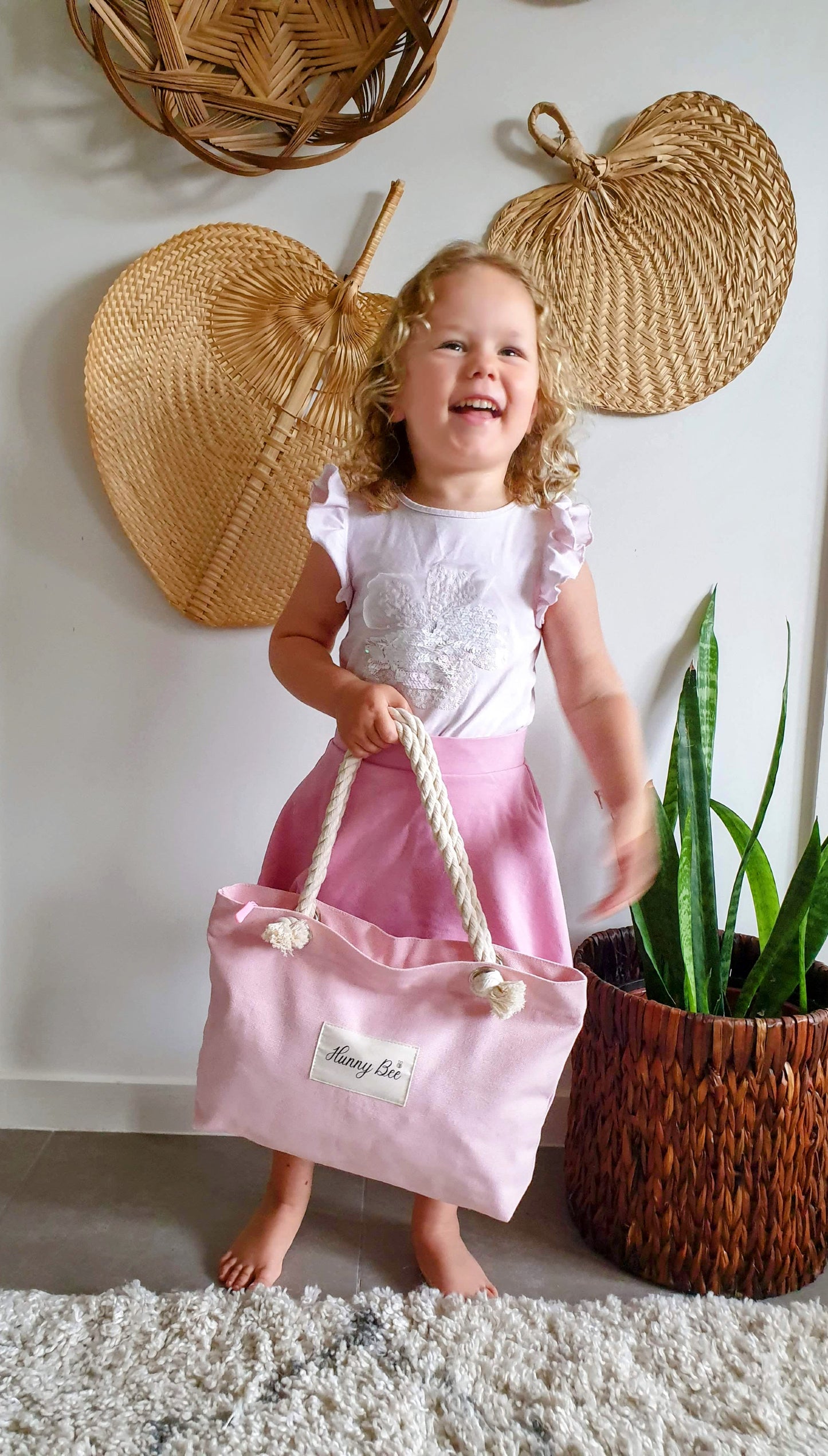 Mother and Daughter Matching Tote Bags