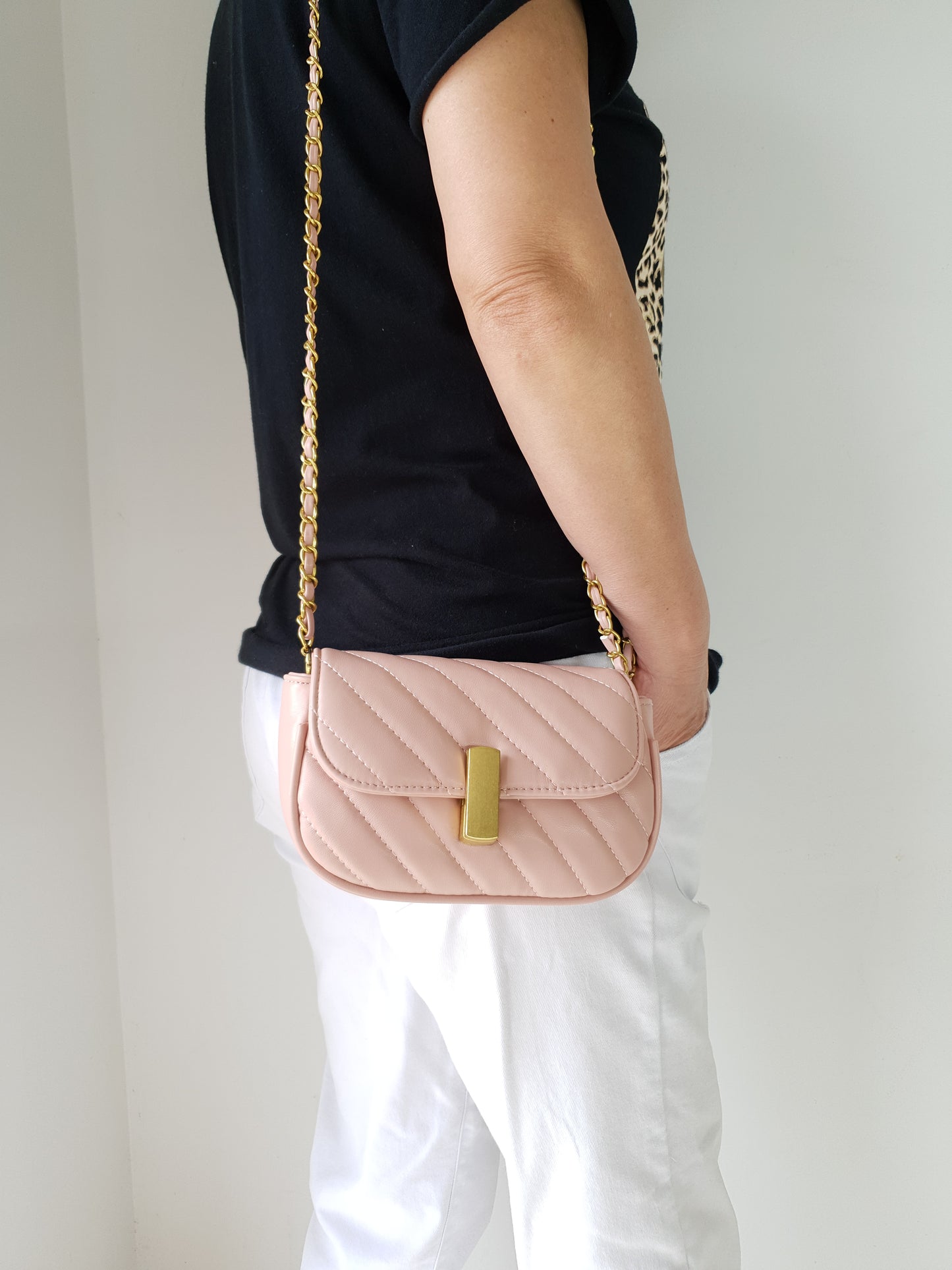 Woman wearing Mother Bag . Mother Daughter bag