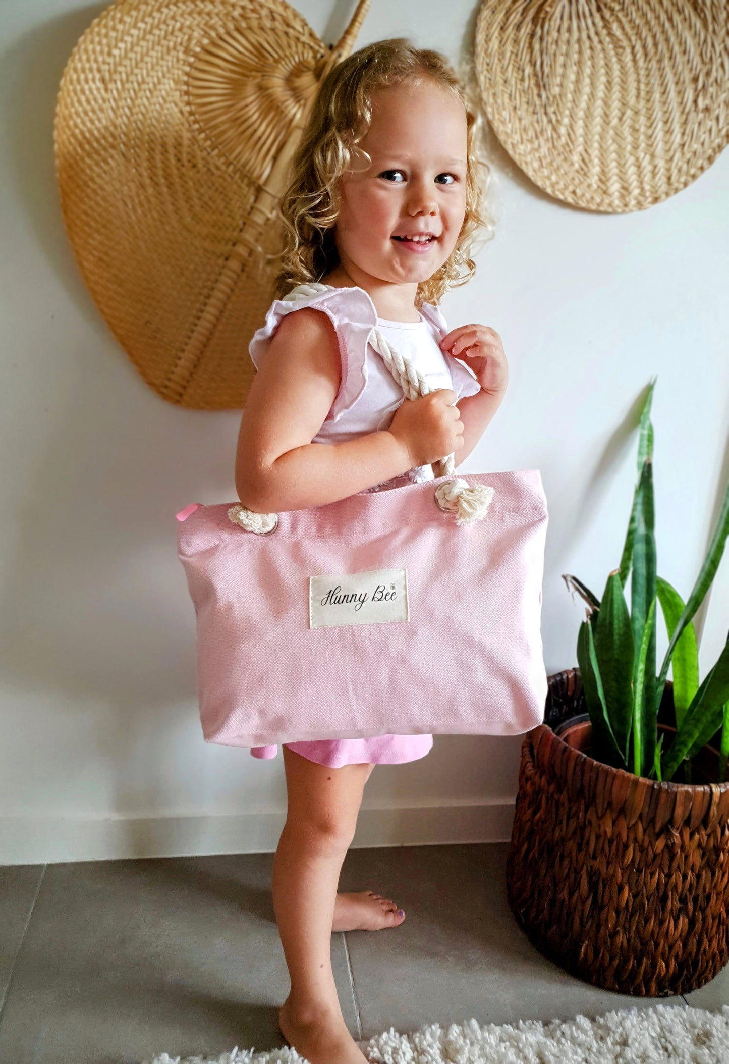 Mother and Daughter Matching Tote Bags