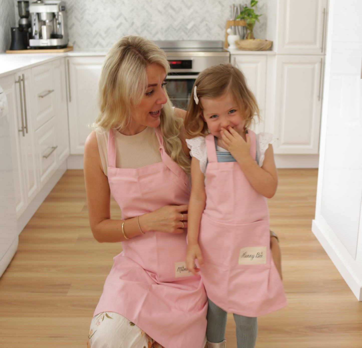 Parent-child Kitchen Apron Mother Daughter Printed Sleeveless